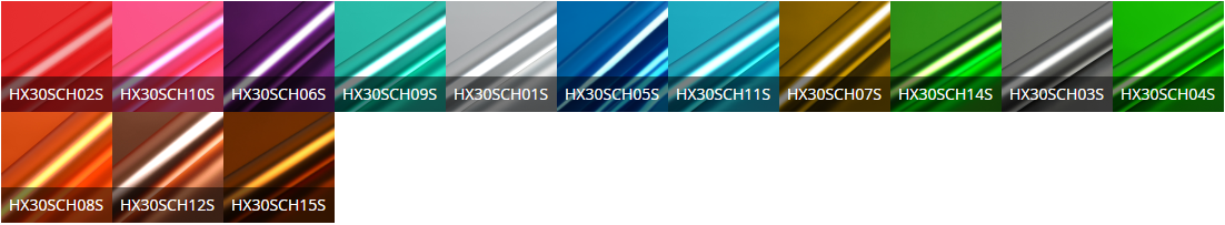 HX30000 Super chrome Satin paleta 2021