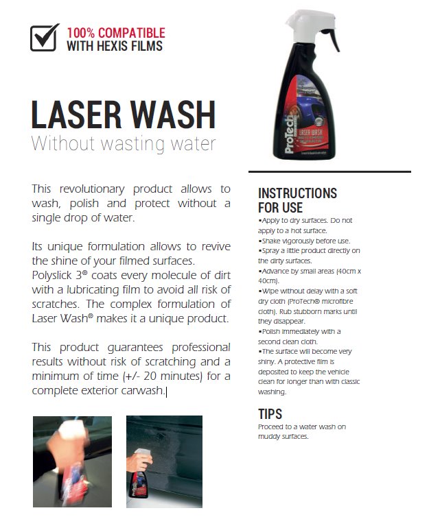 laserwash navodila