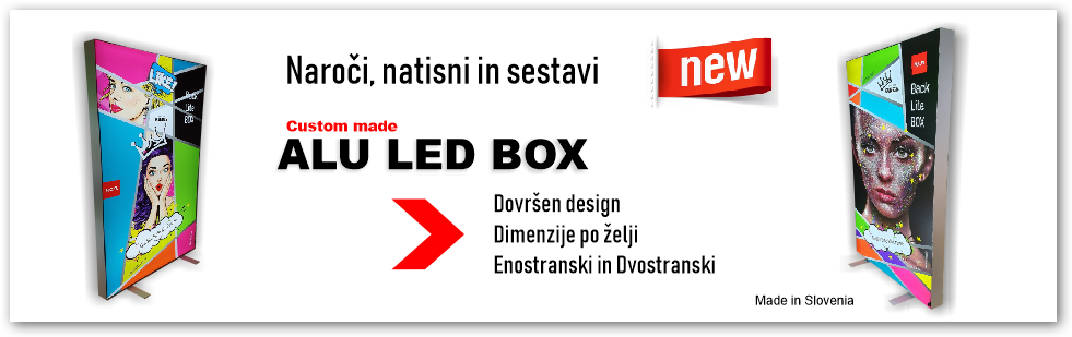 web banner veliki ALU LED BOX s senco